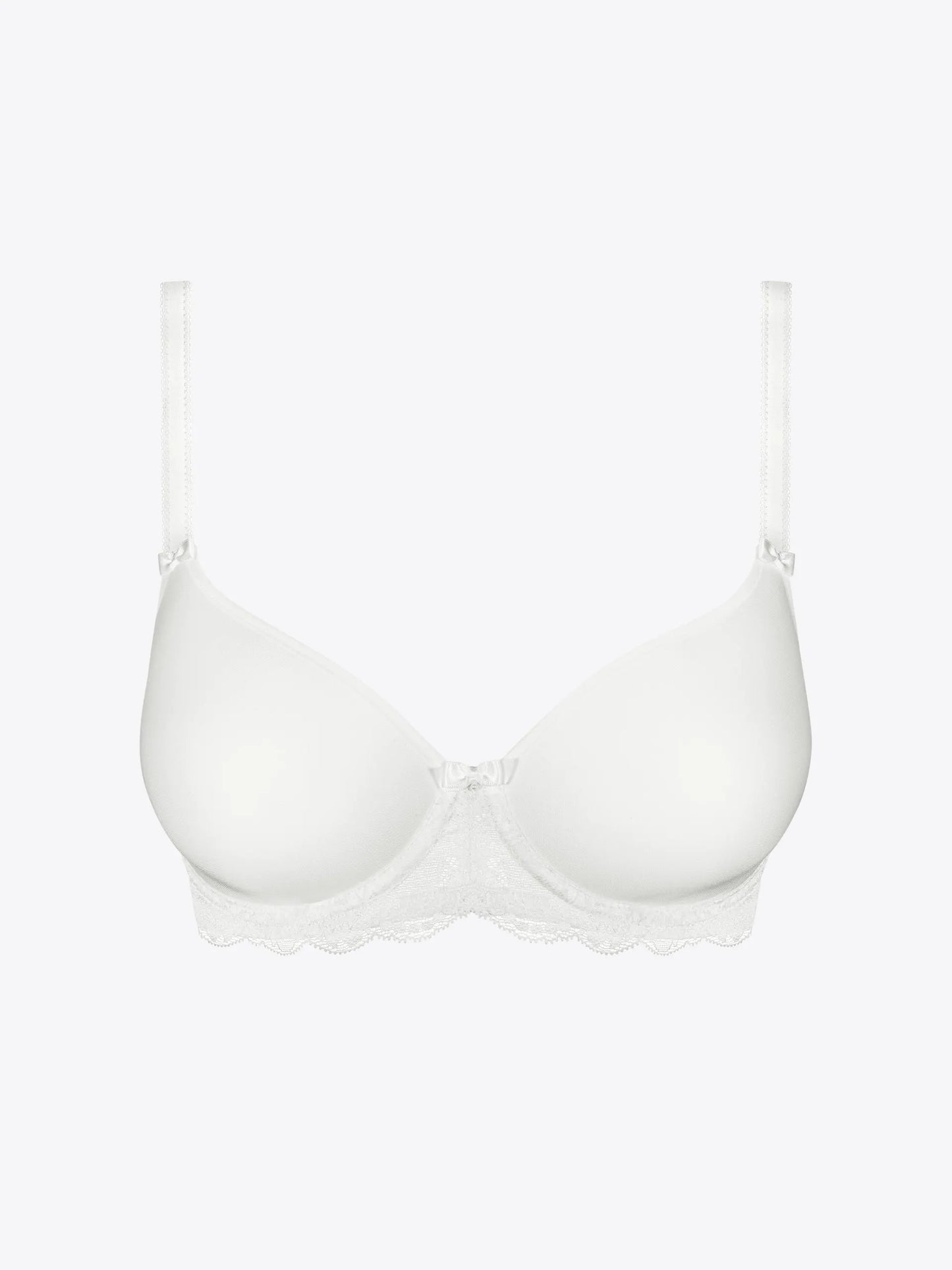 Valge õmblusteta rinnahoidja