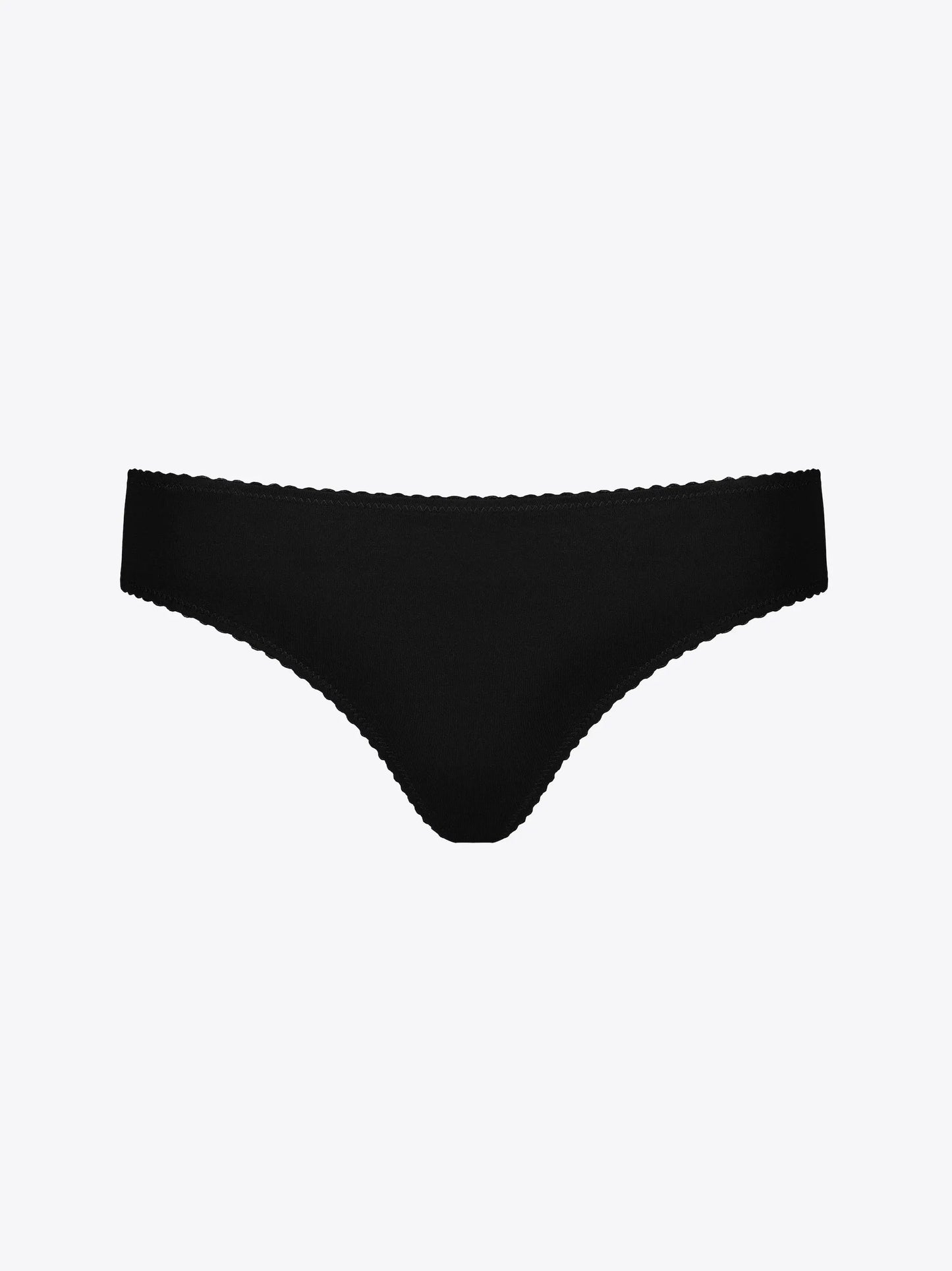 Musta värvi pitsilised puuvillased aluspüksid