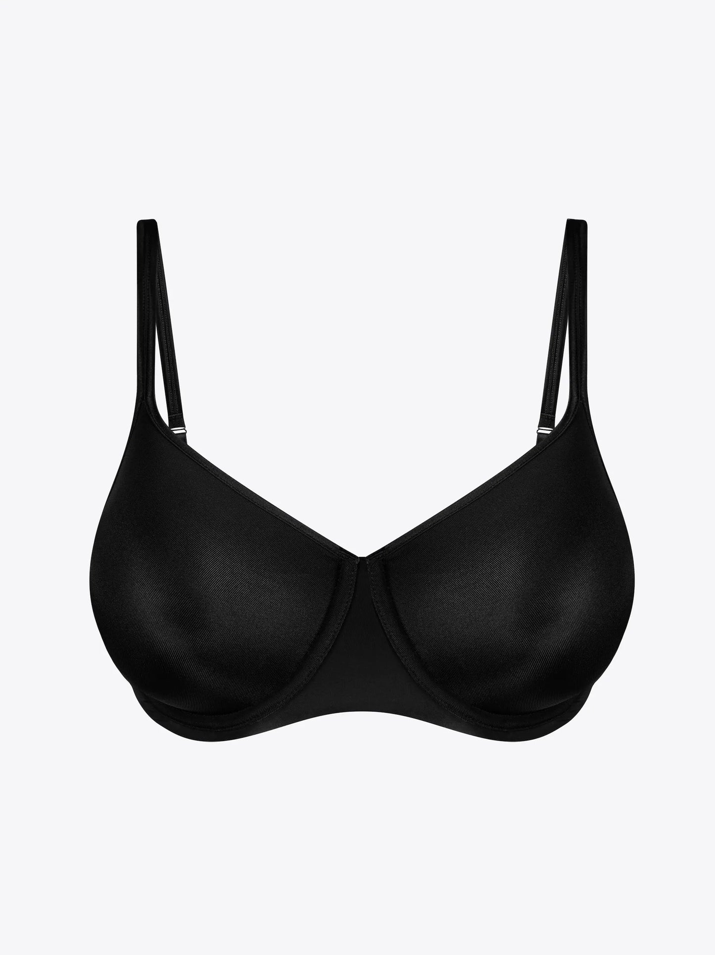 Musta värvi õmblusteta rinnahoidja suurele rinnale