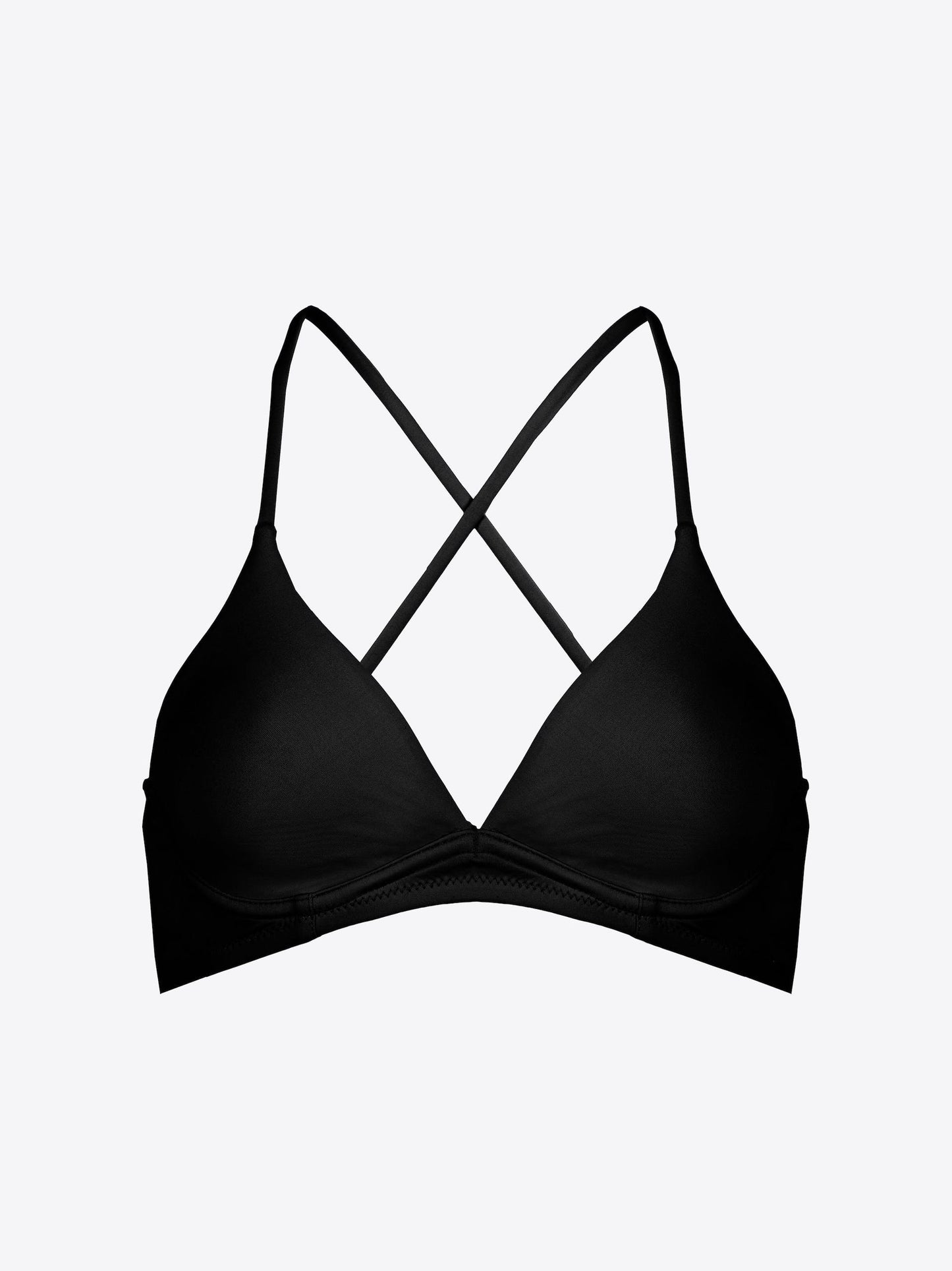 Musta värvi bikiini top ilma polstrita