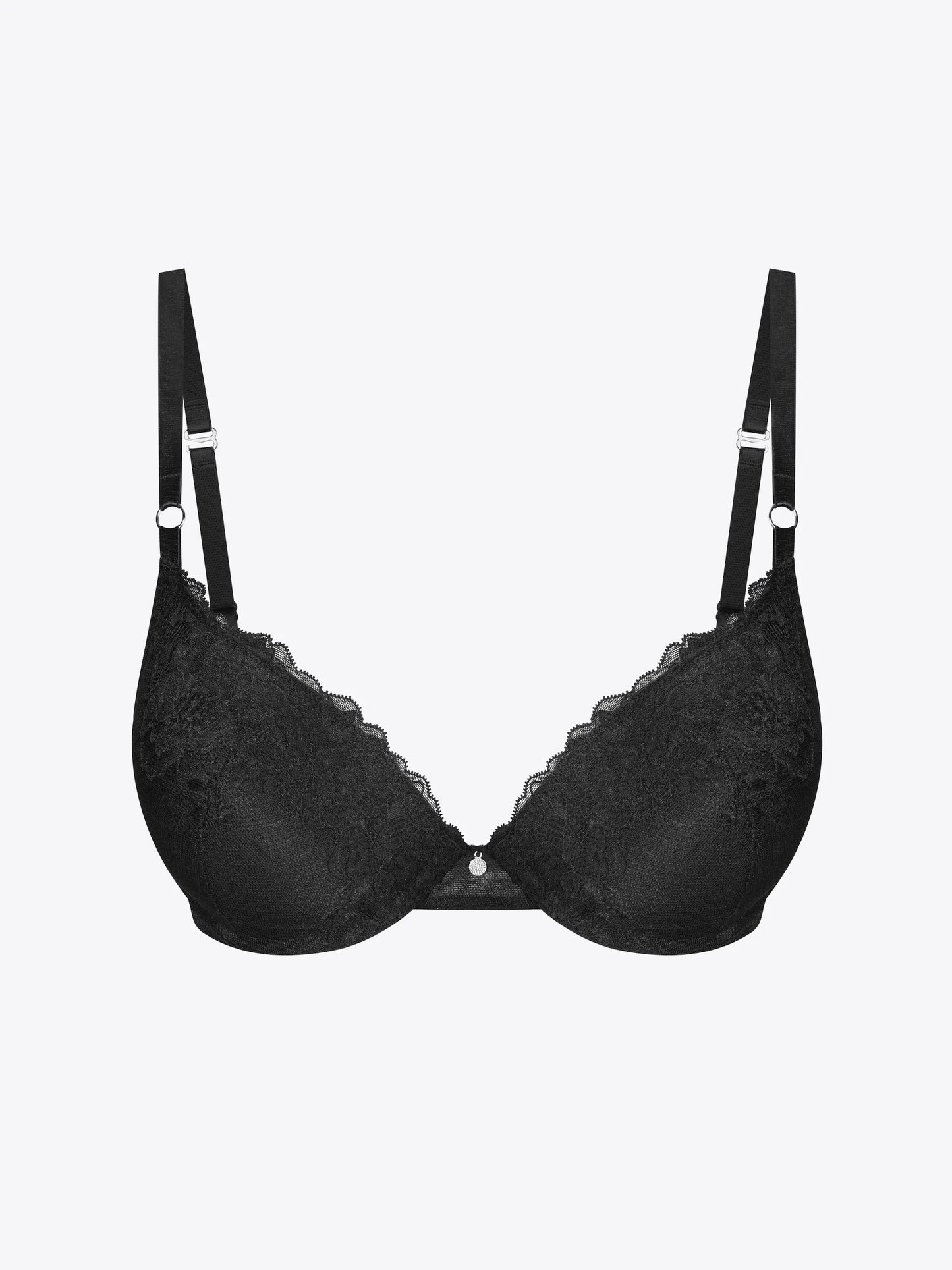 Musta värvi push up rinnahoidja