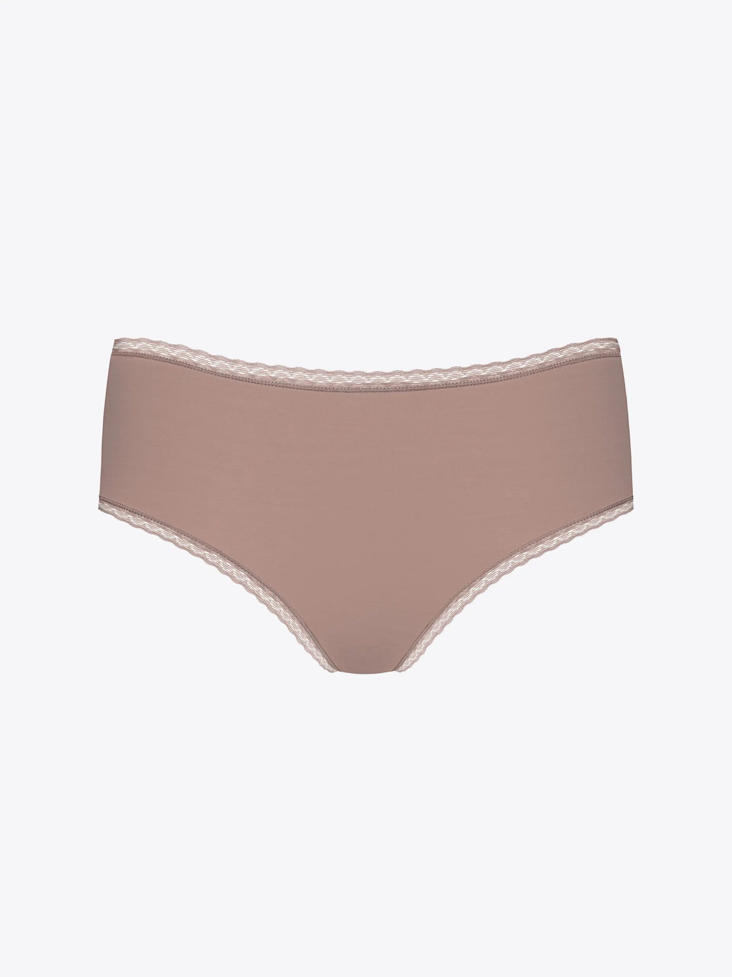 Helepruunid pitsi äärega hipster aluspüksid