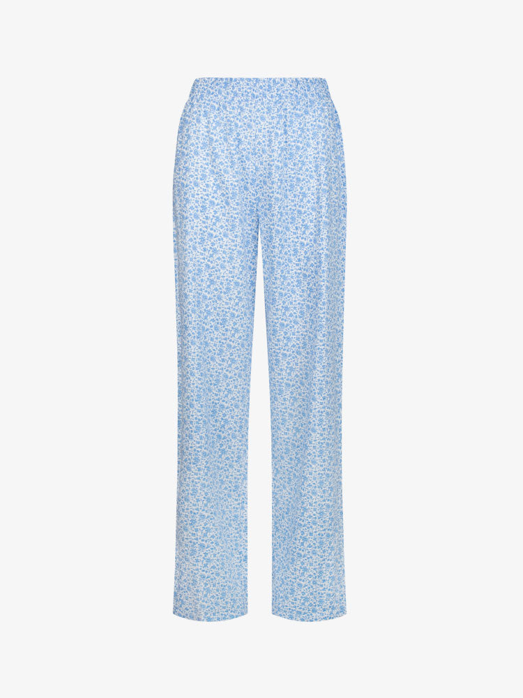 Helesinised mustriga pidžaamapüksid