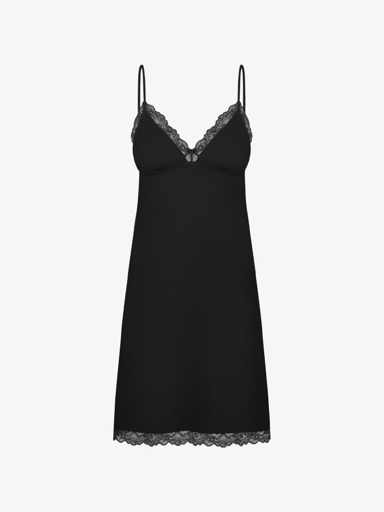 Musta värvi Lily viskoosist öösärk