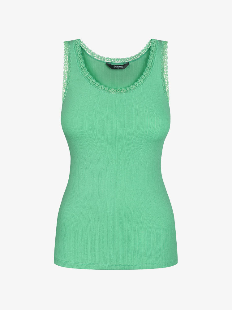 Roheline puuvillane topp