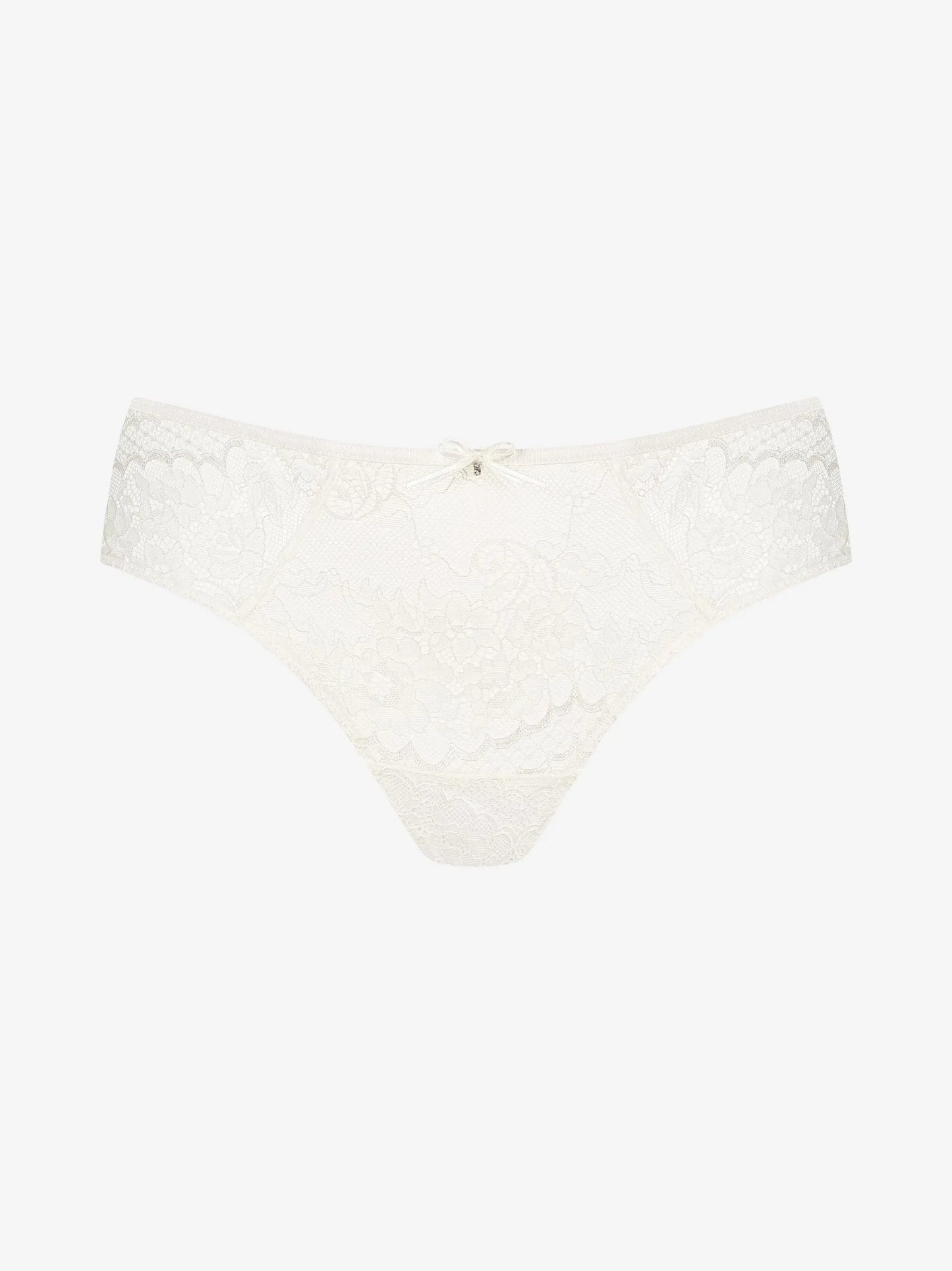 Kreemikas valged Rose hipster string aluspüksid