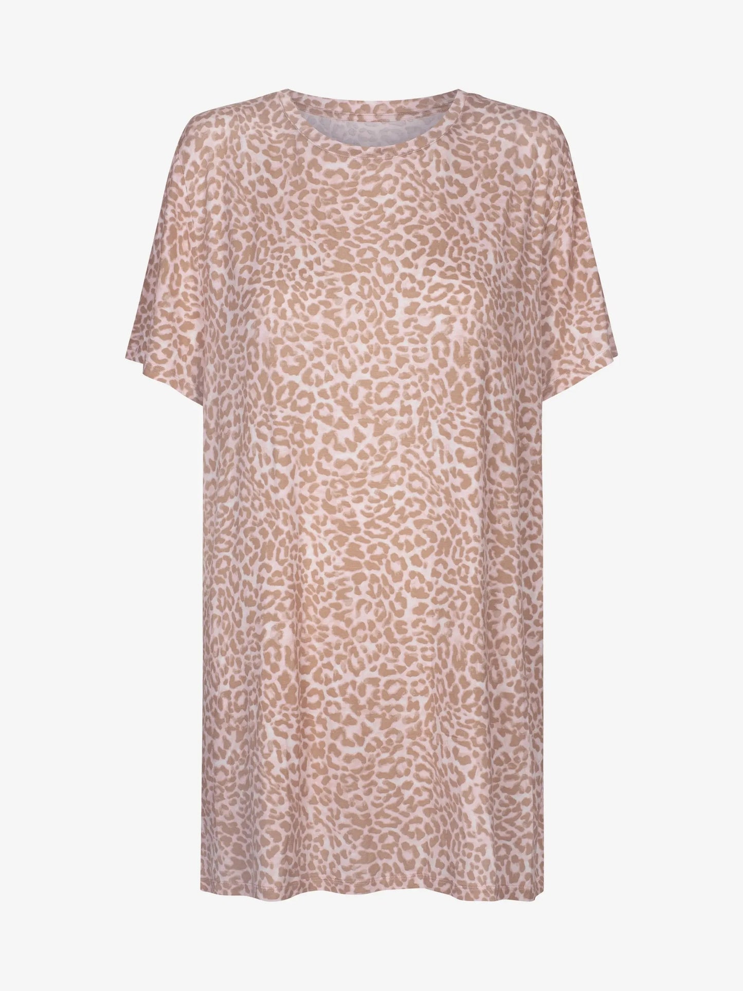 Pruuni valge mustriga viskoosist Alba öösärk