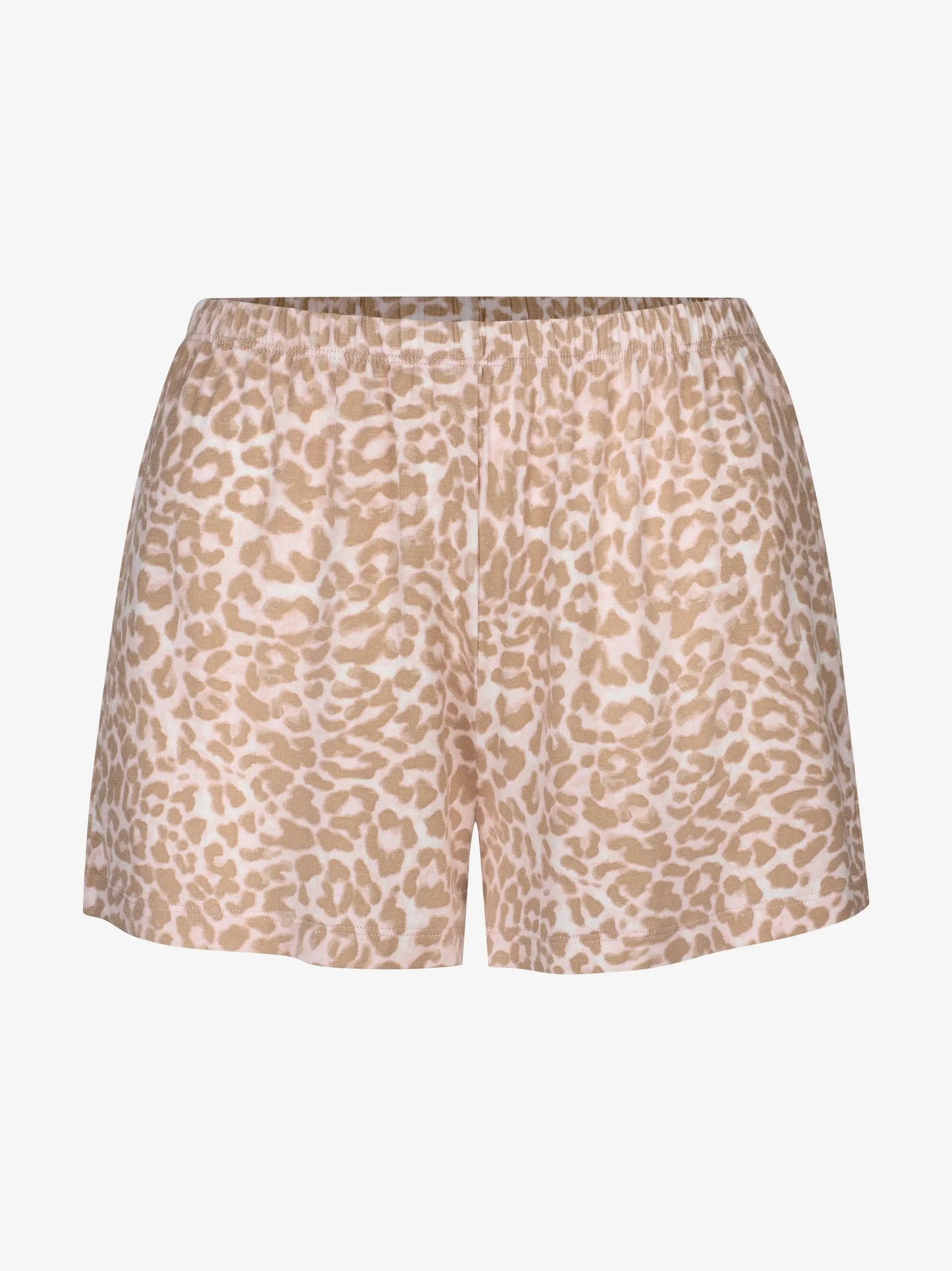 Pruuni valge kirjud Alba viskoosist lühikesed püksid