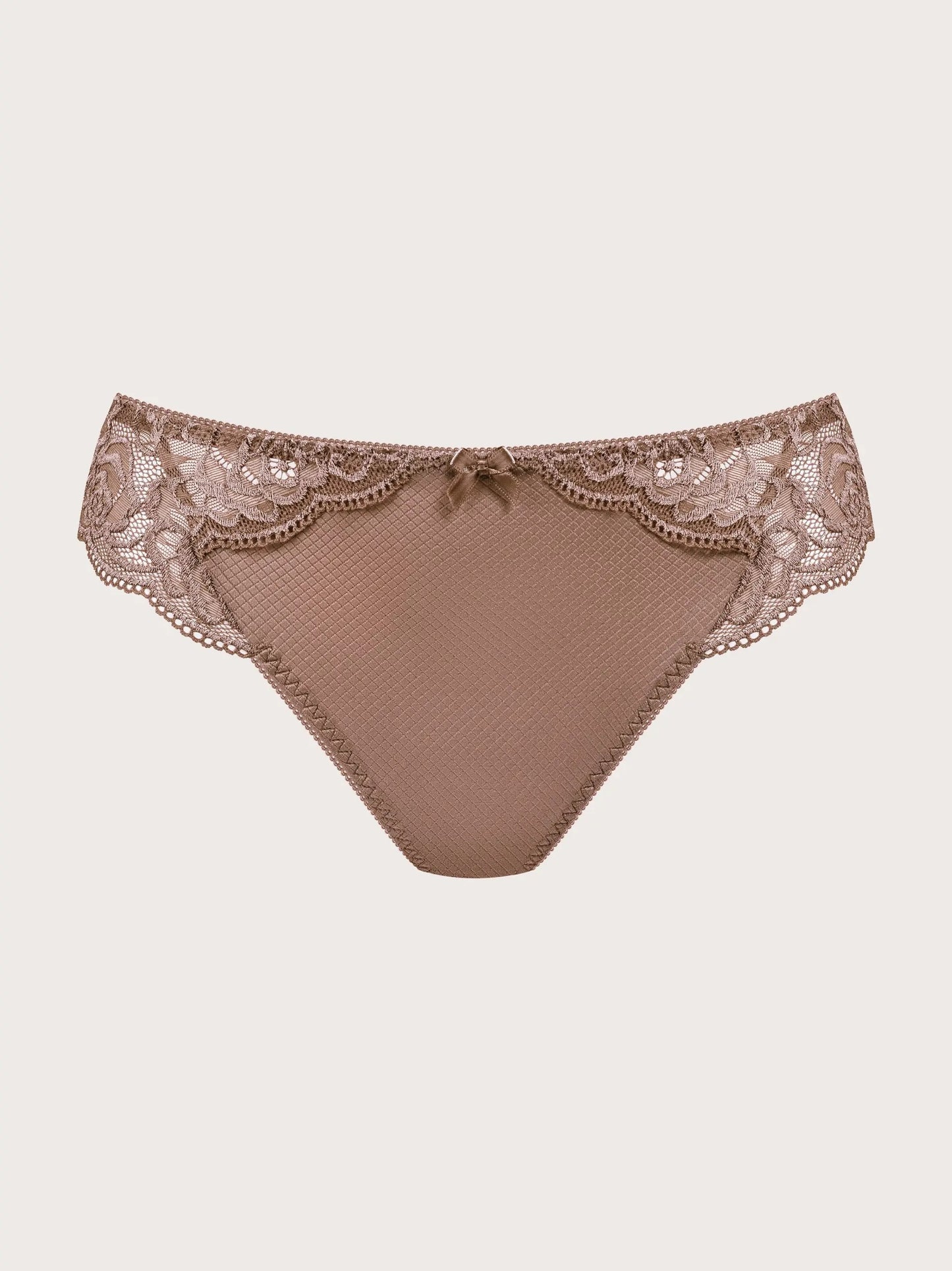 Pruuni värvi Florence hipster string aluspüksid