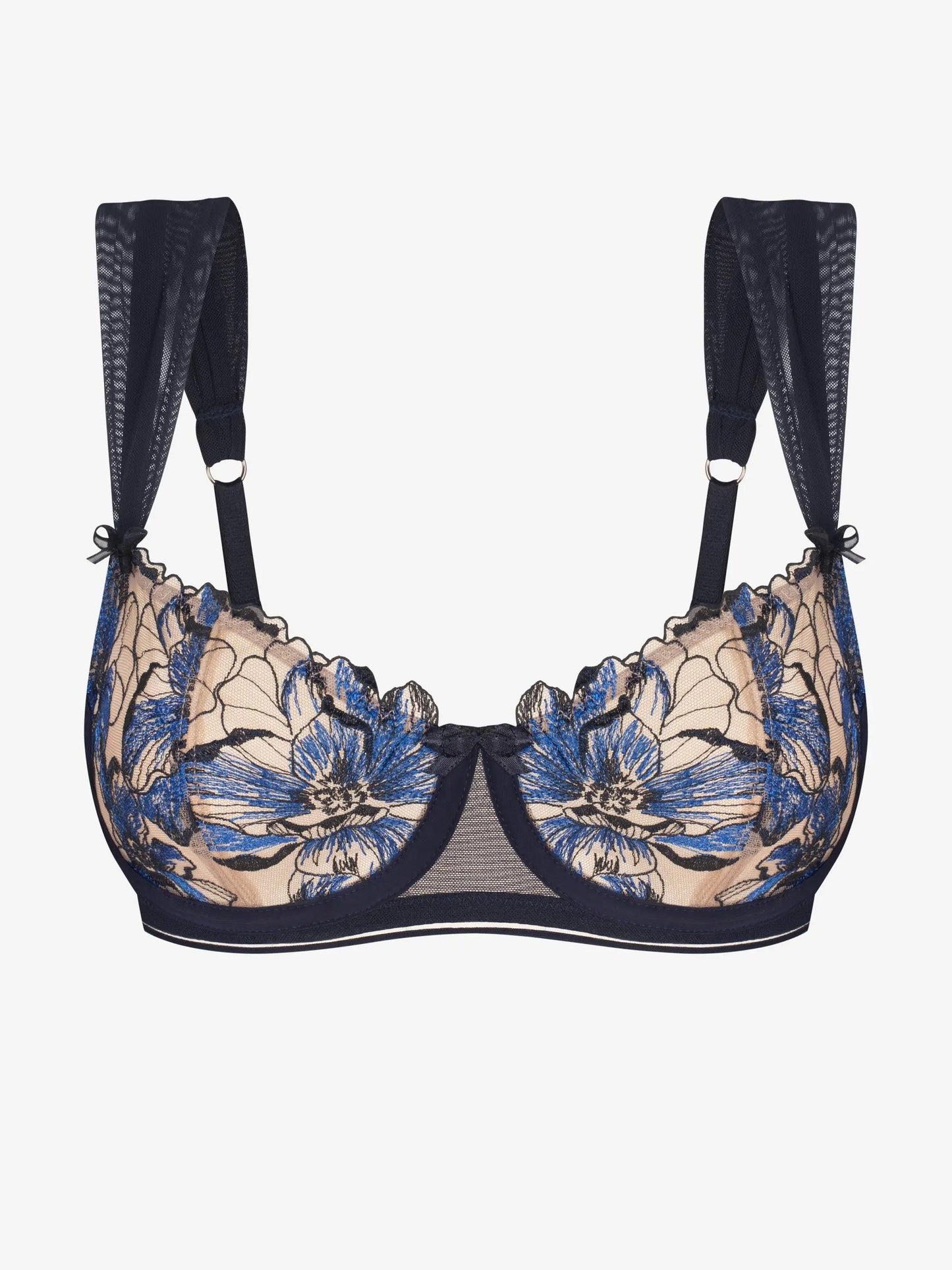 Tumesinine Colette pitsiline Balconette rinnahoidja