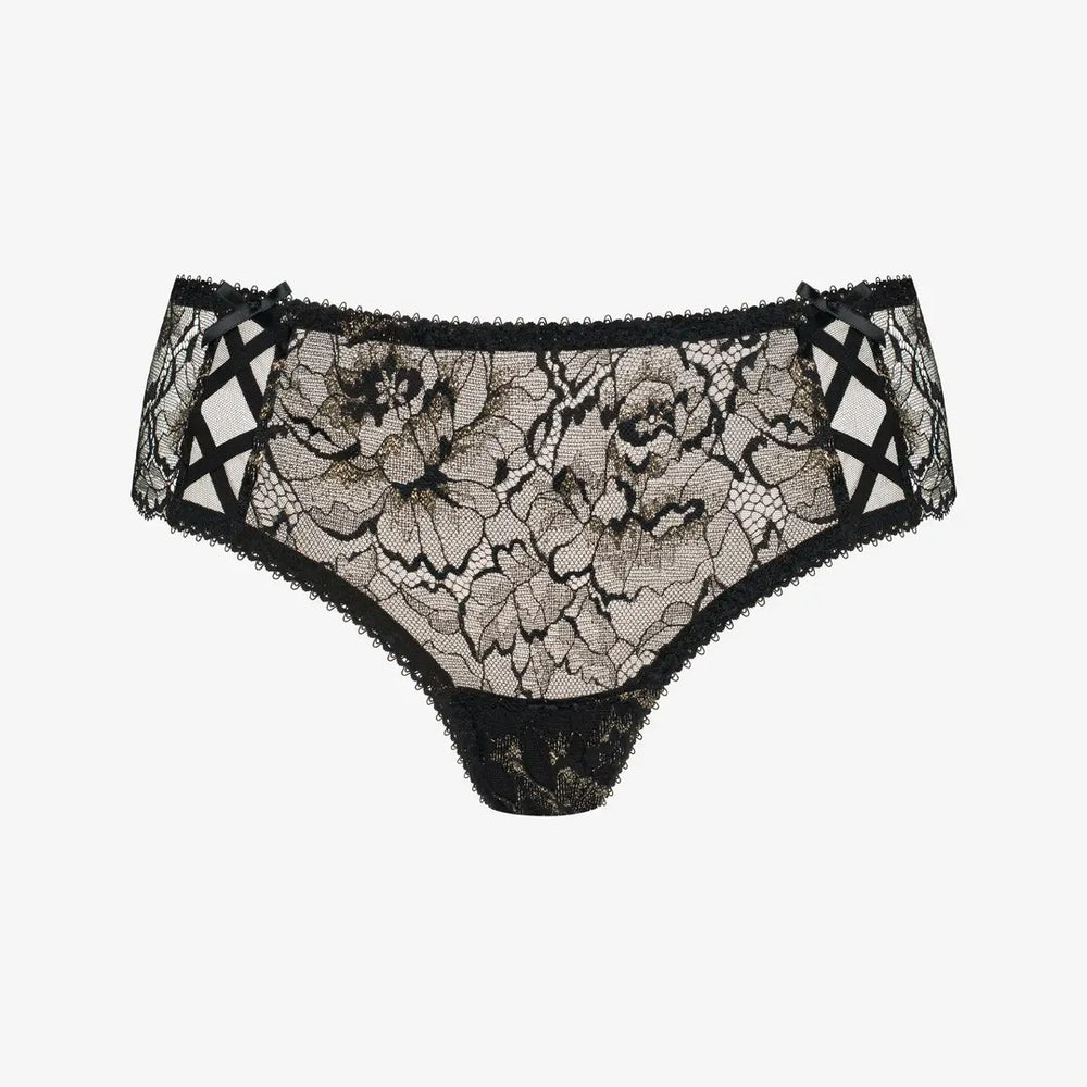 Musta ja kuldsega Stella hipster string aluspüksid