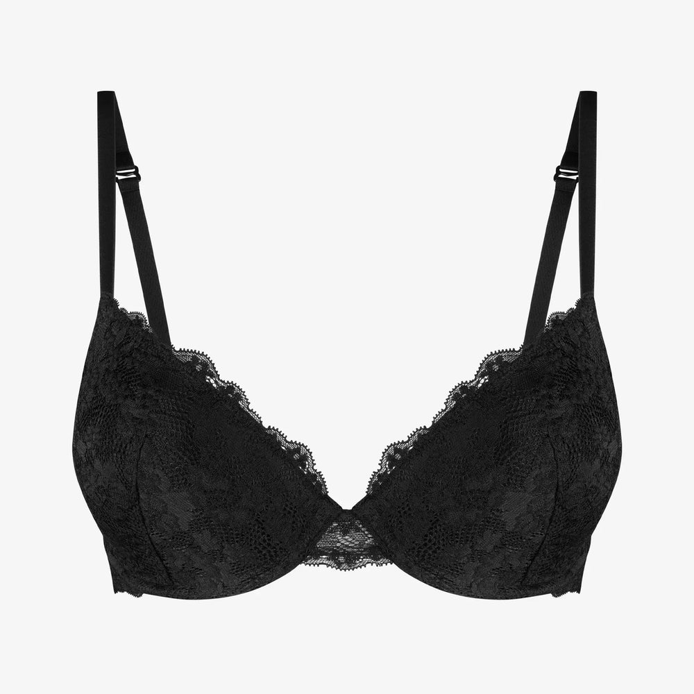 Musta värvi MyEssentials push up rinnahoidja