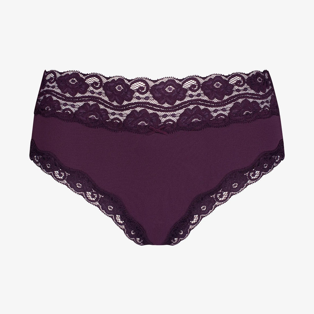 Lillad hipster string high waist aluspüksid