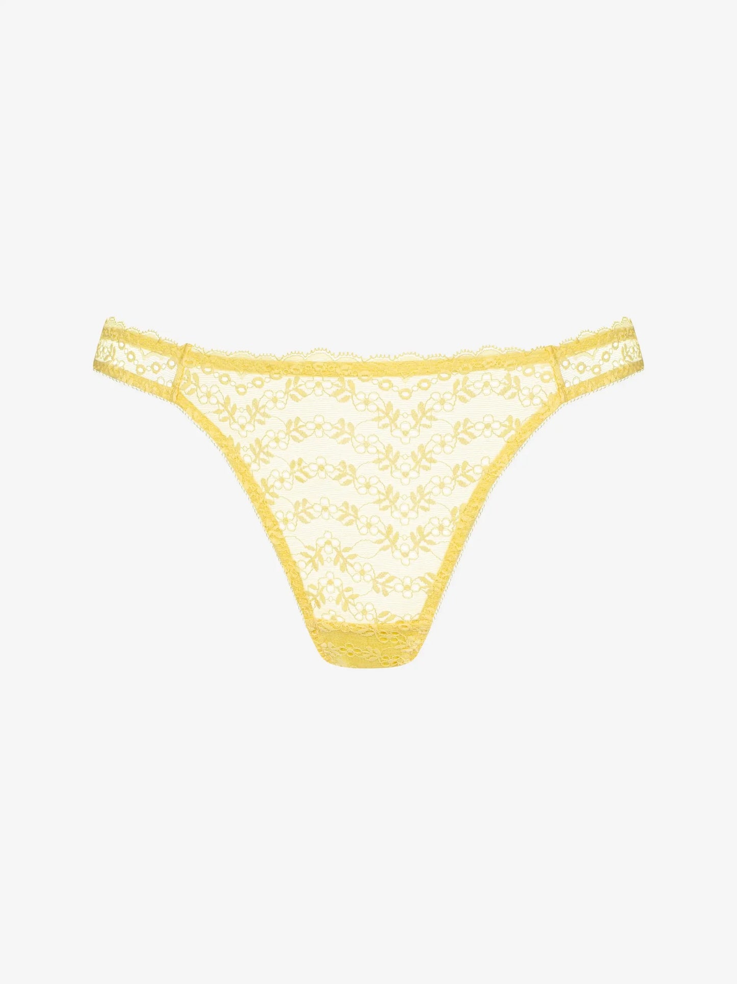 Kollased Sybile pitsilised string aluspüksid